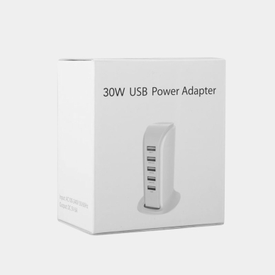 Dudao charger 5x USB with built-in power cable EU white (A5EU) 4