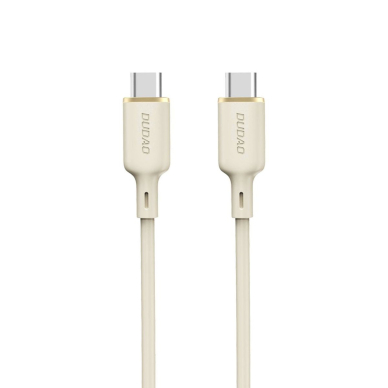 Dudao L7SCC USB-C - USB-C Kabelis 100W 1m - beige