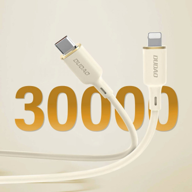 Dudao L7SCL USB-C - Lightning Kabelis 30W 1m - beige 3