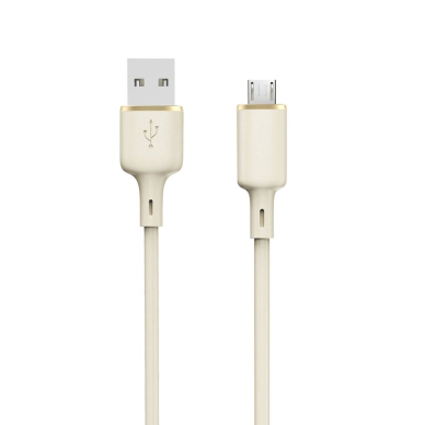 Dudao L7SM USB-A - micro USB Kabelis 5A 1m - beige