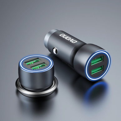 Dudao R4+ car charger 2xUSB-A 120W 3A Pilkas 1