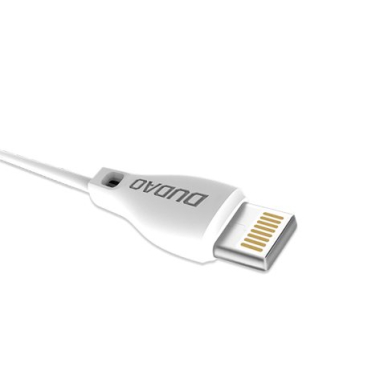 Dudao USB / Lightning data charging kabelis 2.1A 1m Baltas (L4L) 1