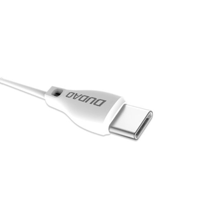 Dudao USB Type C data charging kabelis 2.1A 2m baltas (L4T 2m baltas) (ctz220) 1