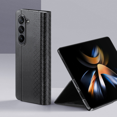 Dux Ducis Bril Odinis atverčiamas dėklas skirta Samsung Galaxy Z Fold5 5G - Juodas 3