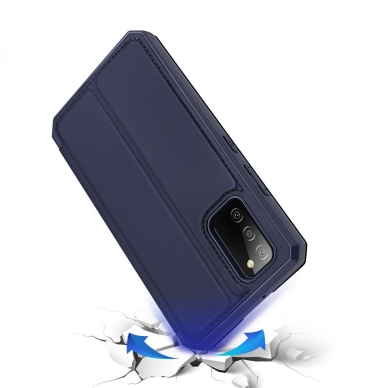 Samsung Galaxy A02s DUX DUCIS Skin X atverčiamas dėklas Tamsiai mėlynas 3