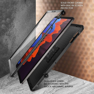 Dvipusis dėklas Supcase UNICORN BEETLE PRO GALAXY TAB S7 11.0 T870/T875 Juodas 2