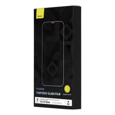 Ekrano apsauga Baseus Full Screen Tempered Glass 0.4mm + Mounting Kit iPhone 11 / XR  4