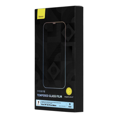 Ekrano apsauga Baseus Full Screen Tempered Glass 0.4mm + Mounting Kit iPhone 14 Pro Max  4