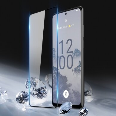 Ekrano apsauga Dux Ducis 10D Tempered Glass Nokia X30 Juodais kraštais 3