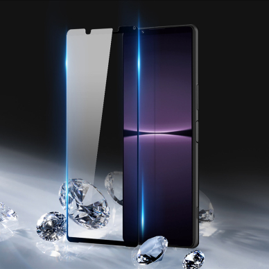 Ekrano apsauga Dux Ducis 10D Tempered Glass Sony Xperia 1 V Juodais kraštais 3