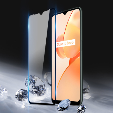 Ekrano apsauga Dux Ducis 9D Tempered Glass Realme C31 juoda (tinka su dėklu) 4