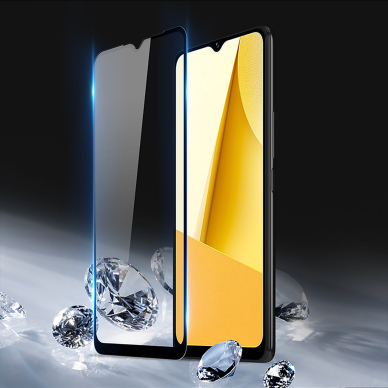 Ekrano apsauga Dux Ducis 9D Tempered Glass Vivo Y16 / Y02s Juodais kraštais (tinka su dėklu) UGLX912 4