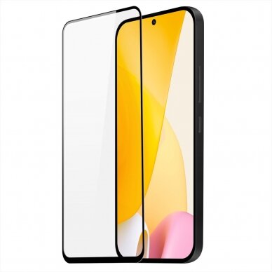 Ekrano apsauga Dux Ducis 9D Tempered Glass Xiaomi 12 Lite Juodais kraštais DZWT2129