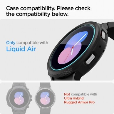 Ekrano apsauga Spigen GLAS.TR EZ-FIT 2-PACK GALAXY Watch 4/5 (40 MM) 7