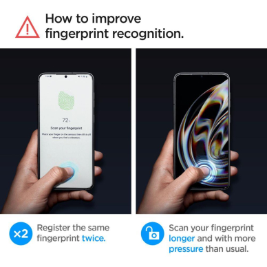 Ekrano apsauga Spigen GLAS.TR EZ FIT SAMSUNG GALAXY S23 2VNT. 11