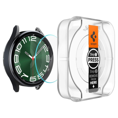 Ekrano Apsauga SPIGEN GLAS.TR EZ FIT SAMSUNG GALAXY WATCH 6 CLASSIC (47MM) 2vnt 2