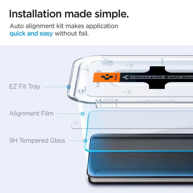 Ekrano Apsauga Spigen Glas.tR EZ Fit tempered glass for Samsung Galaxy S24 - 2 pcs - Permatomas 7