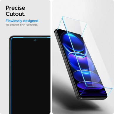 Ekrano apsauga Spigen Glas.TR Slim Tempered glass Xiaomi Redmi Note 12 Pro 5G / 12 Pro+ 5G / Poco X5 Pro 5G 2vnt. 6