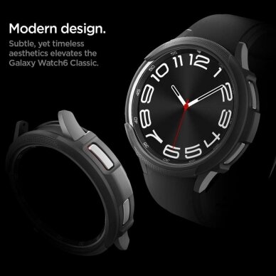 Ekrano apsauga Spigen LIQUID AIR Samsung GALAXY Watch 6 CLASSIC (43MM) Juoda 12