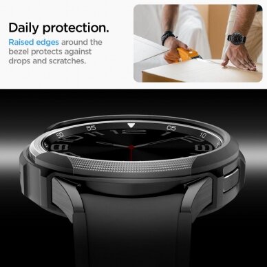 Ekrano apsauga Spigen LIQUID AIR Samsung GALAXY Watch 6 CLASSIC (43MM) Juoda 13