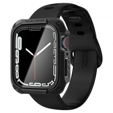 Ekrano apsauga Spigen TOUGH ARMOR Apple Watch 7/8/9 (45MM) Juoda