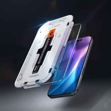 Ekrano apsauga TEMPERED GLASS Spigen GLAS.TR 2-PACK IPHONE 14 PRO  2