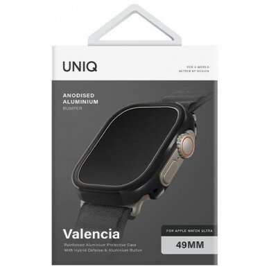 Ekrano apsauga Uniq Valencia Apple Watch Ultra 49mm Juoda 3