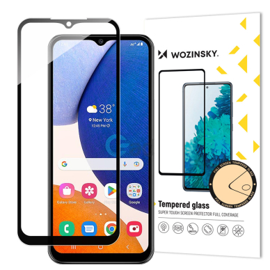 Ekrano apsauga Wozinsky Full Glue Samsung Galaxy A14 5G 9H Juodais kraštais