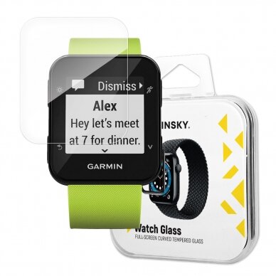 Ekrano apsauga Wozinsky Full Glue Tempered Glass Garmin Forerunner 35 Juodais kraštais