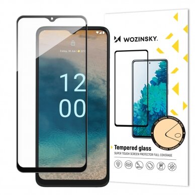 Ekrano apsauga Wozinsky Full Glue Tempered Glass Nokia G22 Juodais kraštais