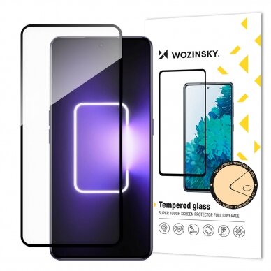 Ekrano apsauga Wozinsky Full Glue Tempered Glass Realme GT Neo 5 / Realme GT3 Juodais kraštais