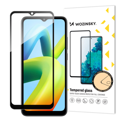 Ekrano apsauga Wozinsky Full Glue Tempered Glass Xiaomi Redmi A1+ Juodais kraštais