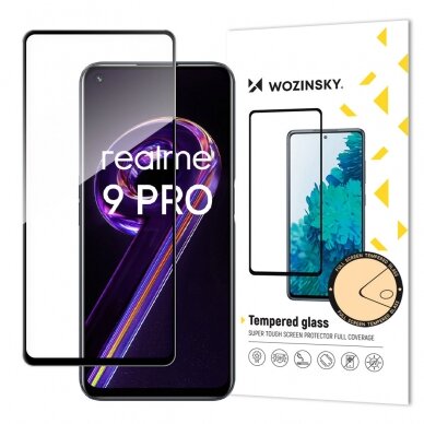 Ekrano apsauga Wozinsky Tempered Glass Realme 9 Pro Juodais kraštais