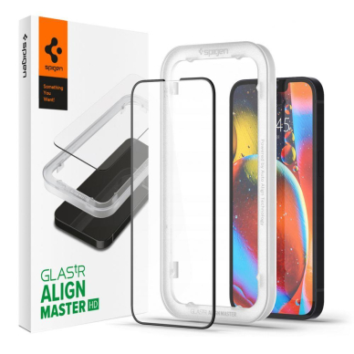 Ekrano Apsauginis Stiklas SPIGEN ALM GLASS FC IPHONE 13 / 13 PRO