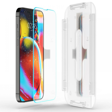 Ekrano Apsauginis Stiklas SPIGEN GLAS.TR ”EZ FIT” 2vnt. IPHONE 13 / 13 PRO 3