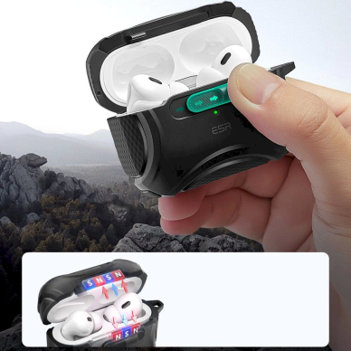 ESR Cyber ​​Flicklock Halolock MagSafe Case for Airpods Pro 1 / 2 - Black 3