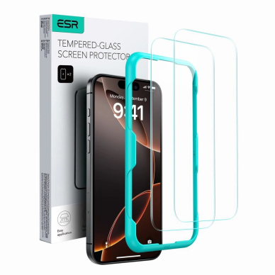 ESR  Glass 2-PACK iPhone 16 - transparent