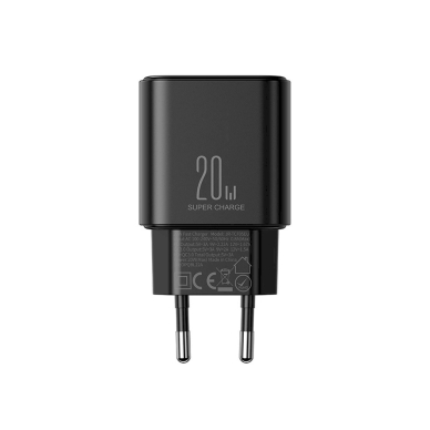 EU Joyroom JR-TCF05 20W USB-A USB-C Įkroviklis  + USB-C Kabelis - Juodas 5