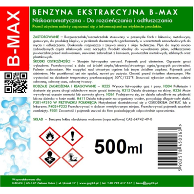 Extraction naphtha in aerosol B-MAX Spray 500ML 2