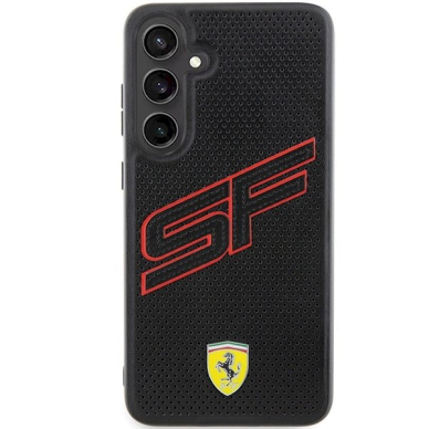 Ferrari Big SF Perforated Dėklas Samsung Galaxy S24 - Juodas 2