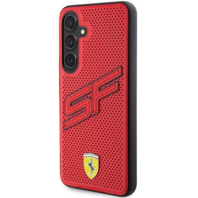 Ferrari Big SF Perforated Dėklas Samsung Galaxy S24+ - Raudonas 1