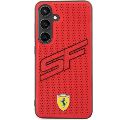 Ferrari Big SF Perforated Dėklas Samsung Galaxy S24 - Raudonas 2