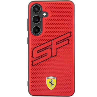 Ferrari Big SF Perforated Dėklas Samsung Galaxy S24+ - Raudonas 2