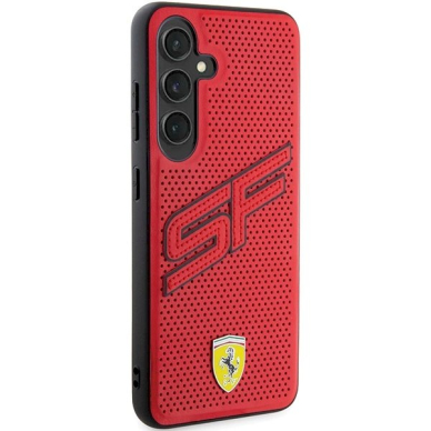 Ferrari Big SF Perforated Dėklas Samsung Galaxy S24+ - Raudonas 3