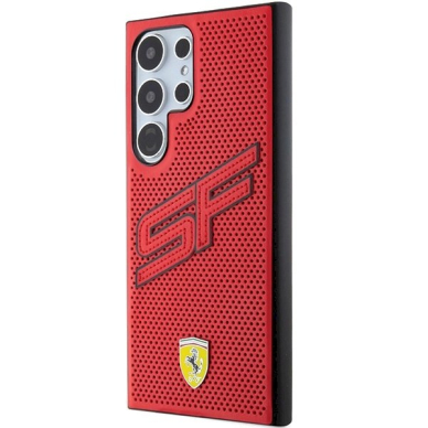 Ferrari Big SF Perforated Dėklas Samsung Galaxy S24 Ultra - Raudonas 1