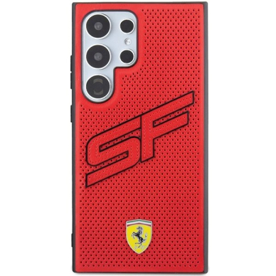 Ferrari Big SF Perforated Dėklas Samsung Galaxy S24 Ultra - Raudonas 2