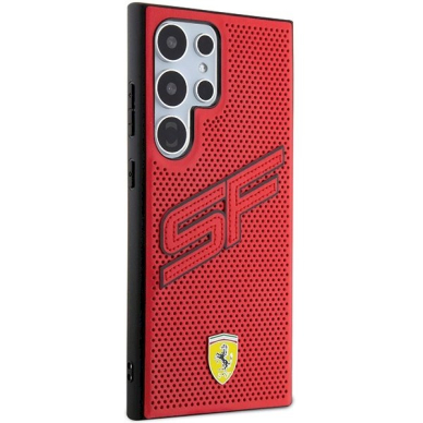 Ferrari Big SF Perforated Dėklas Samsung Galaxy S24 Ultra - Raudonas 3