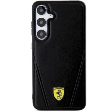 Ferrari Hot Stamp V Lines MagSafe Dėklas Samsung Galaxy S24 - Juodas 2