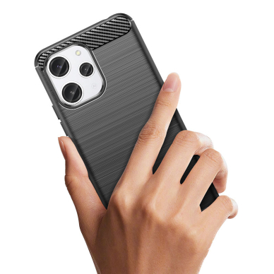 Flexible carbon pattern case for Xiaomi Redmi 12 Carbon Case - black 5