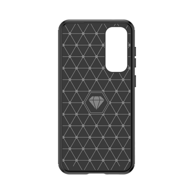 Flexible carbon pattern dėklas skirta Samsung Galaxy S23 FE Carbon Case - Juodas 3